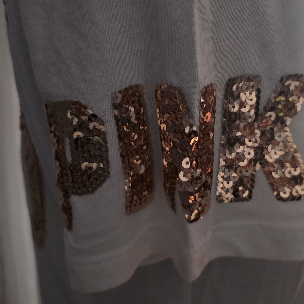 PINK By Victoria's Secret Sequin Graphic Tees - Bundle - Picture 4 of 16